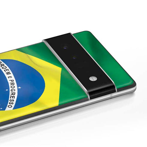 Brazil Flag Google Pixel 6 Skin